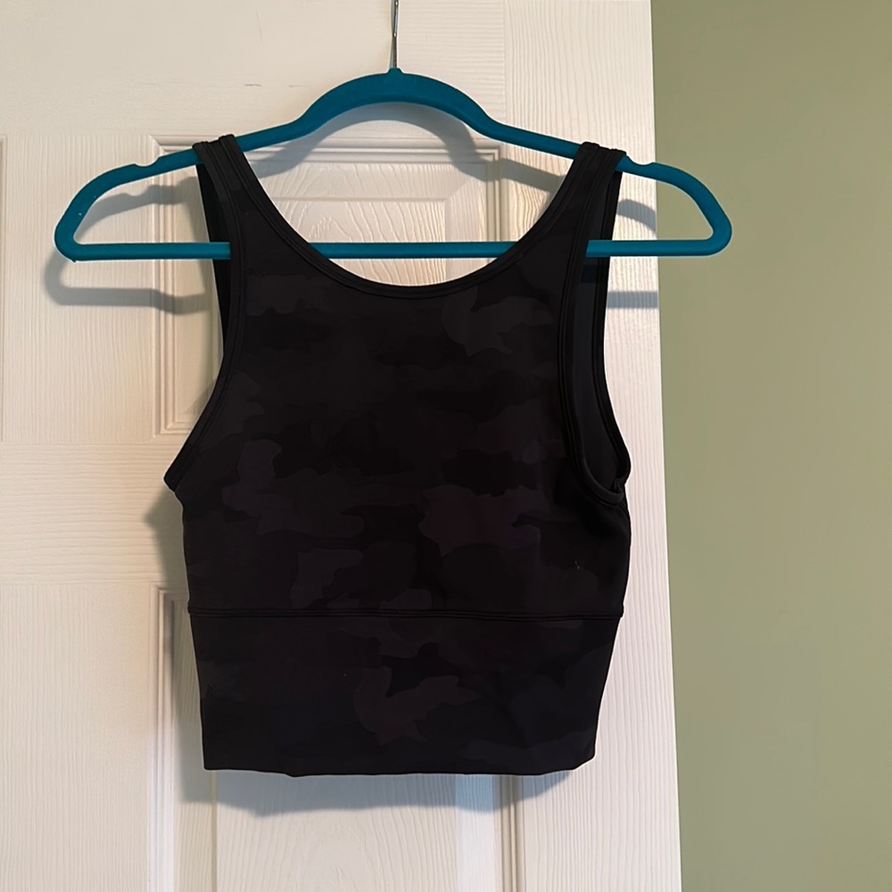 Black Camo Lulu Lemon Cropped tank